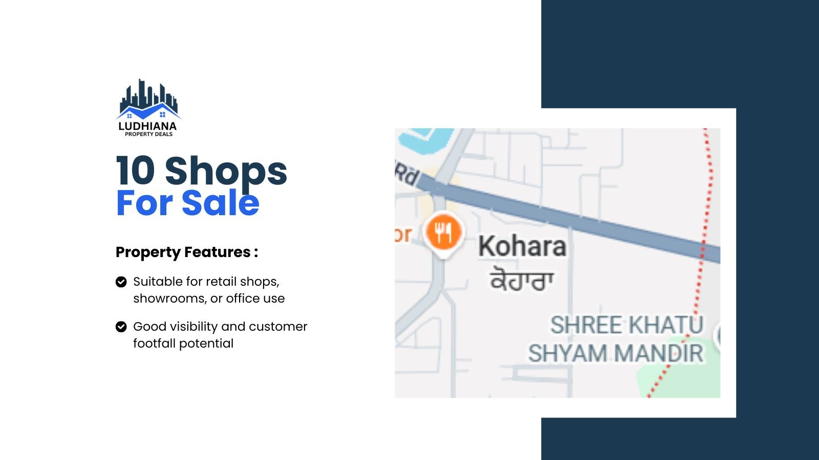 10 Shops for Sale in Kohara – 33 Sq.Yards Each