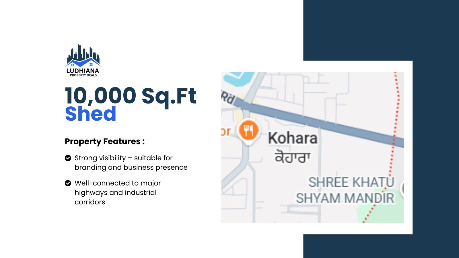 10,000 Sq.Ft Industrial Shed  in Kohara