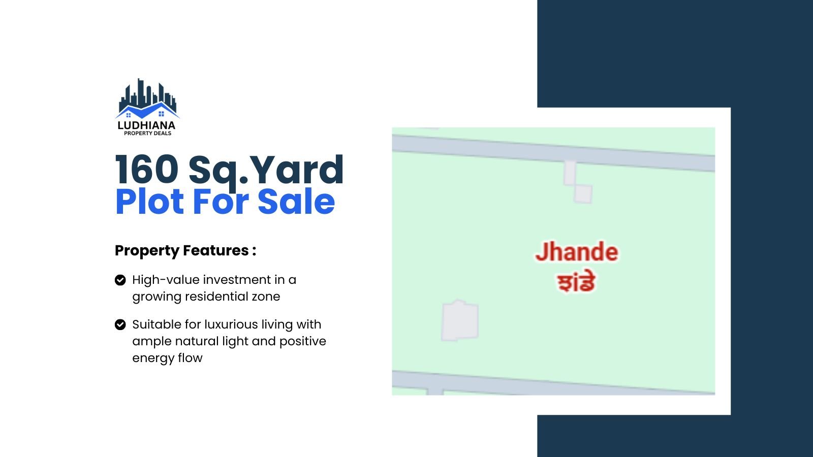 160 Sq.Yard  Residential Plot in Jhande