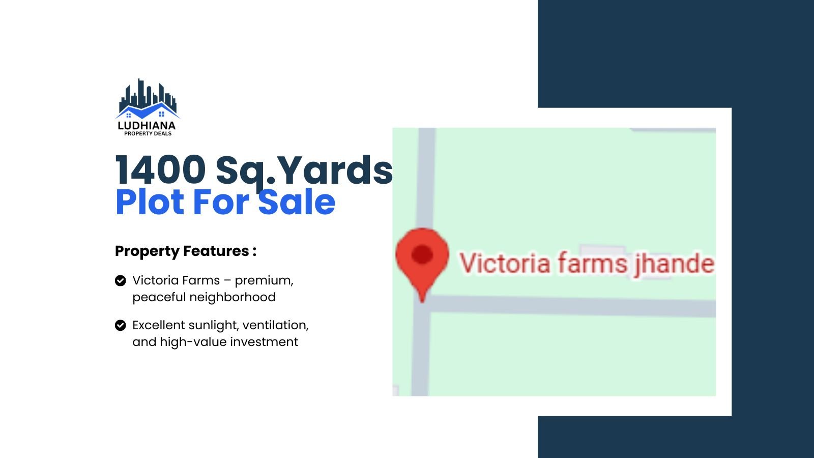 1400 Sq.Yards Luxurious Plot in Victoria Farms