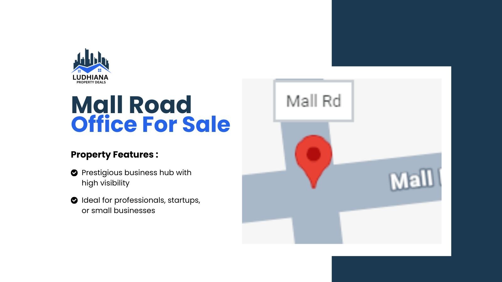 545 Sq.Ft Commercial Office in First Mall, Mall Road
