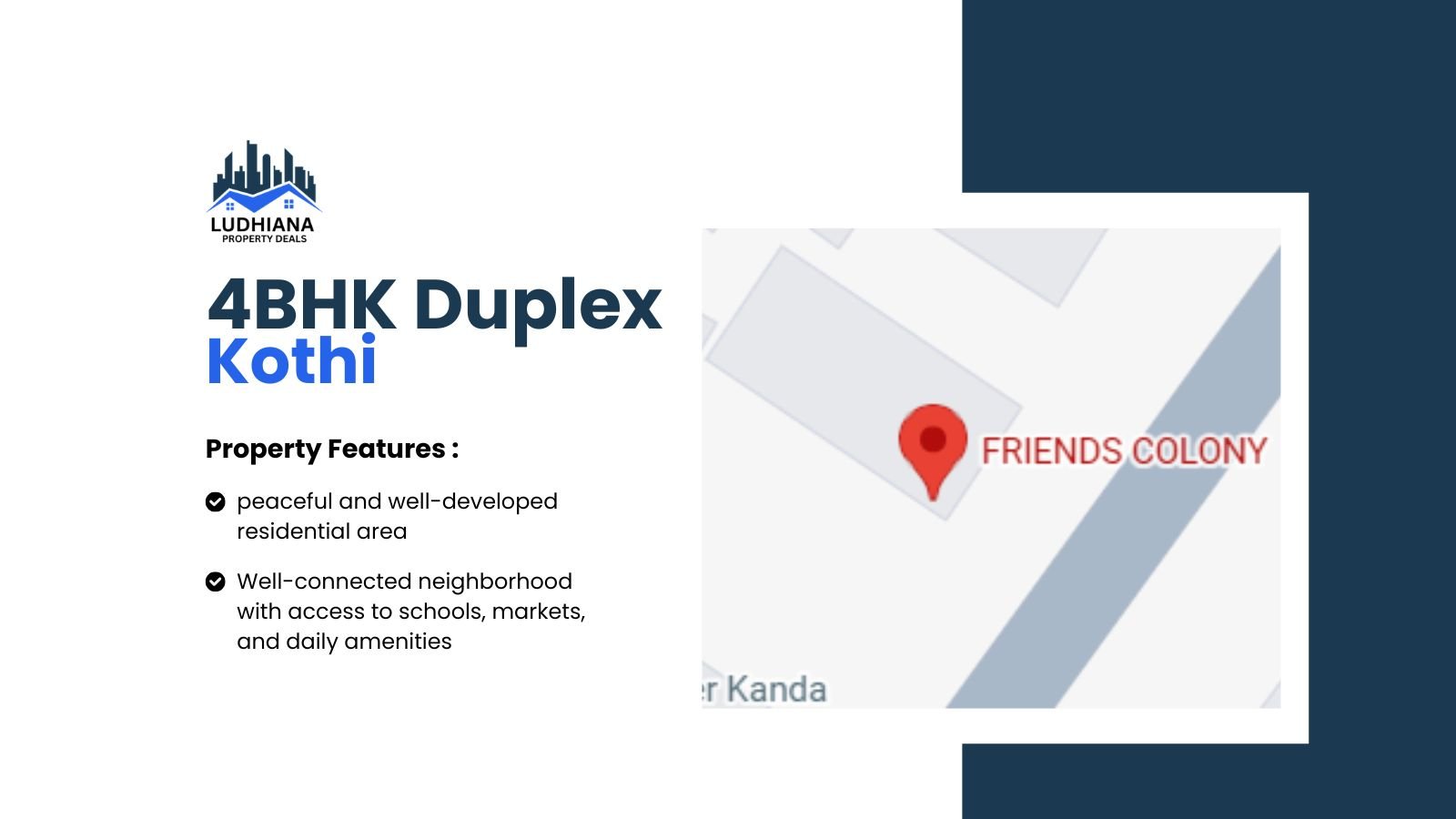 4BHK Duplex Kothi in Friends Colony Ludhiana