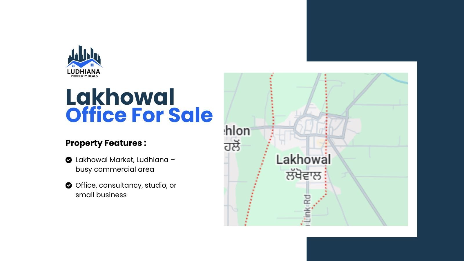 Lakhowal Market Office for Sale  40 Sq.Yards