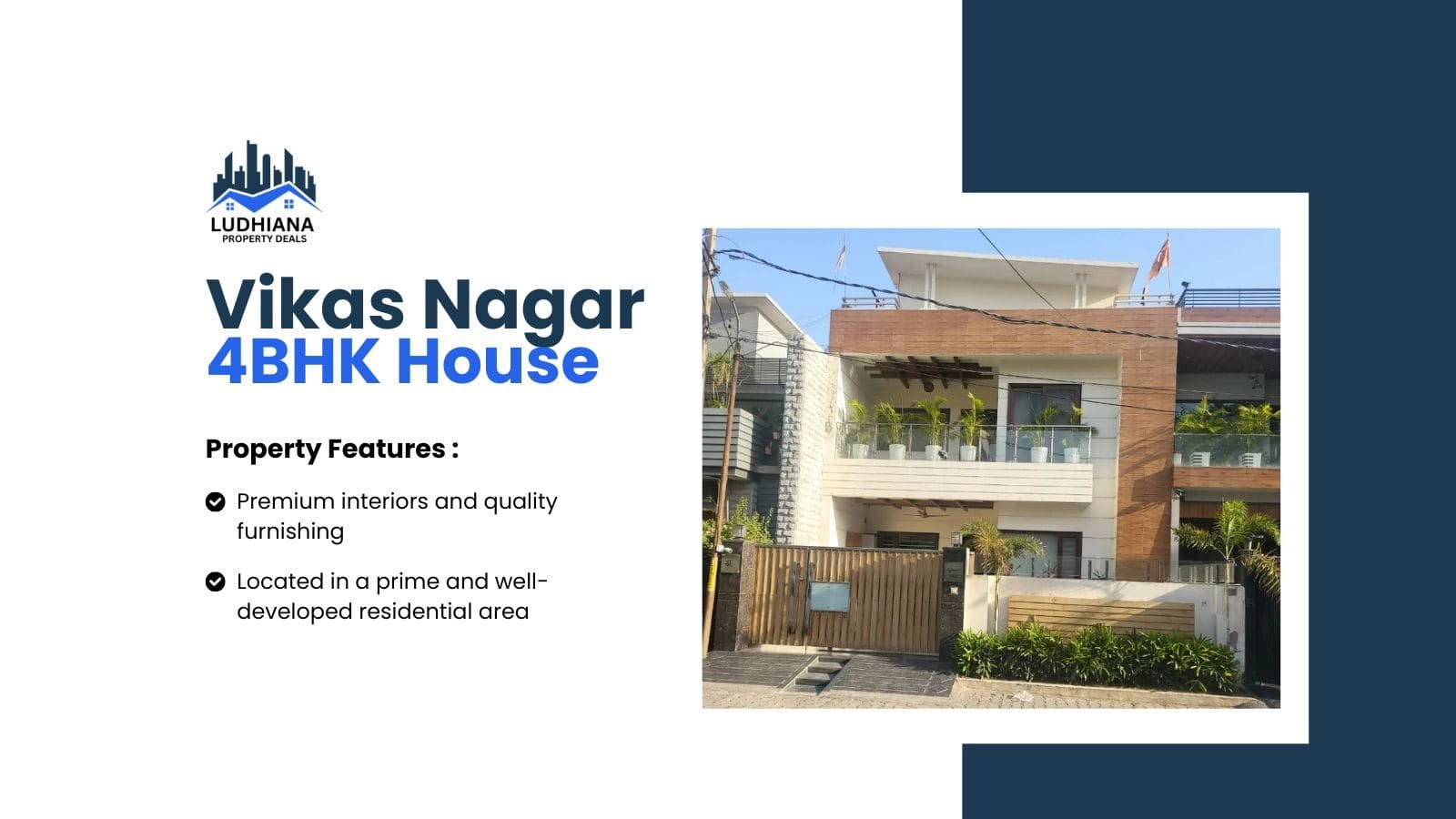 Fully Furnished 4 BHK House in Vikas Nagar, Ludhiana