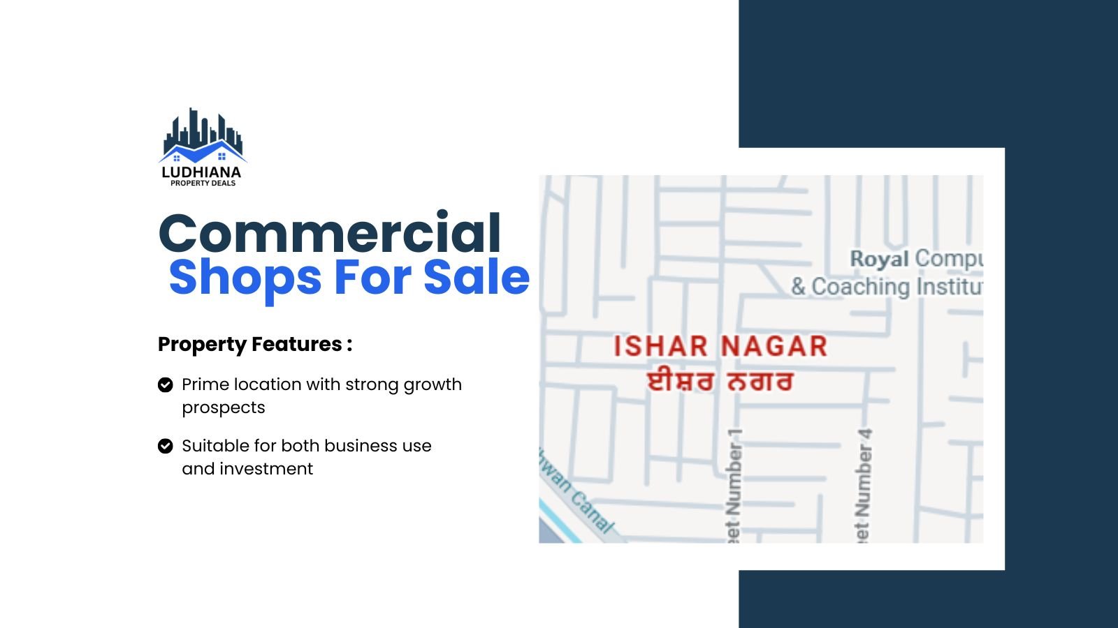 Shops for Sale in Isher Nagar – 45 to 60 Sq.Yards