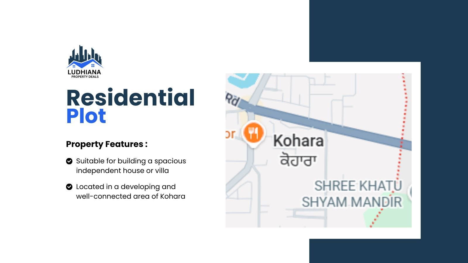 625 Sq.Yard North-Facing Plot for Sale in Kohara