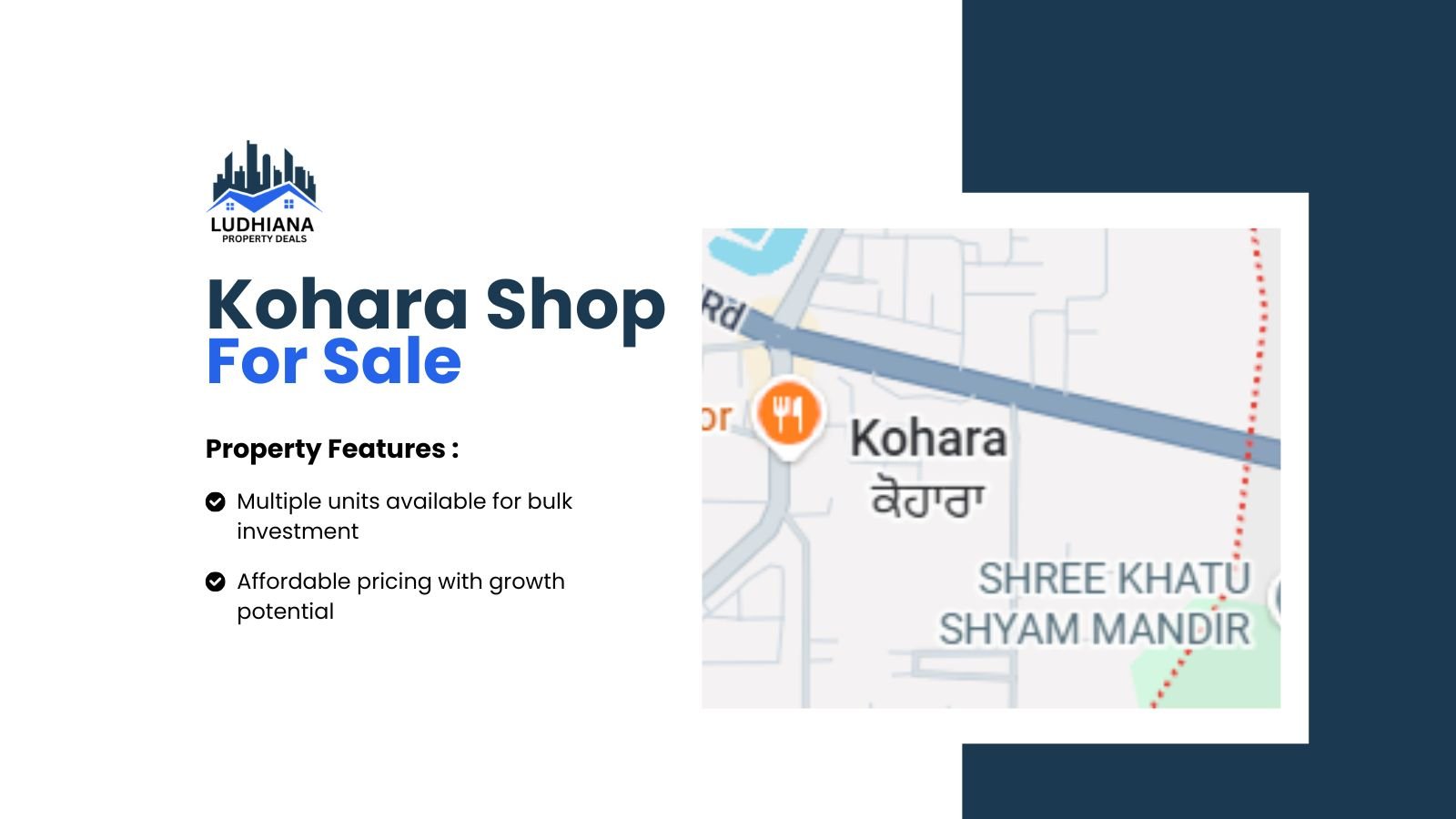 15 Commercial Shops for Sale in Kohara – 33 Sq.Yards Each