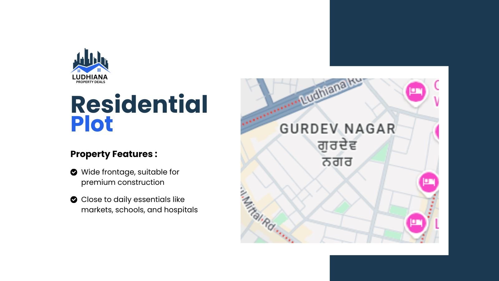 1000 sq yard residential plot at Gurdev nagar