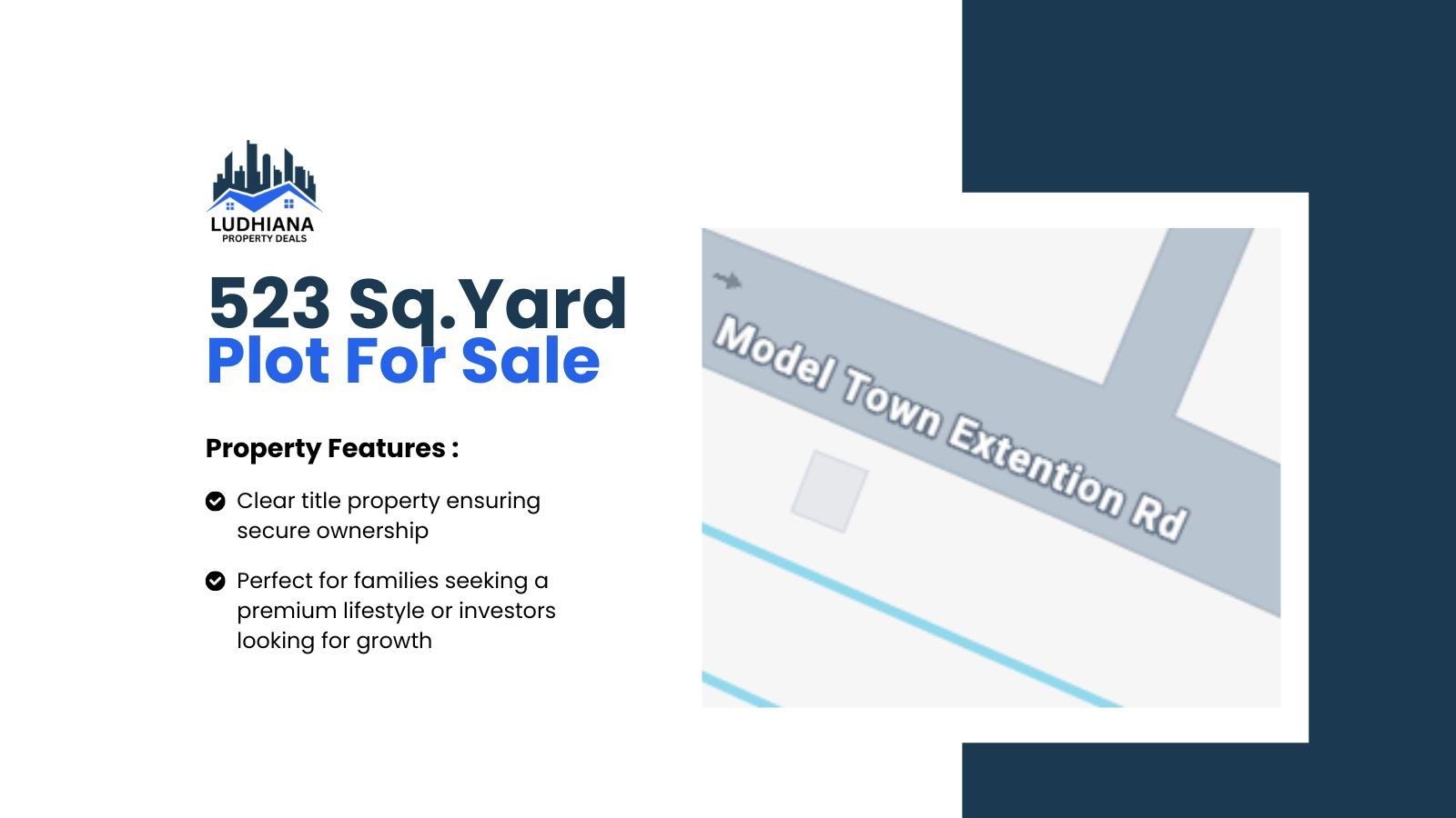 523 Sq.Yard  Residential Plot in Model Town Ext. C Block