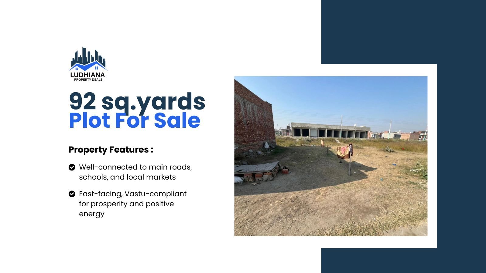 92 sq. yards plot in meharban