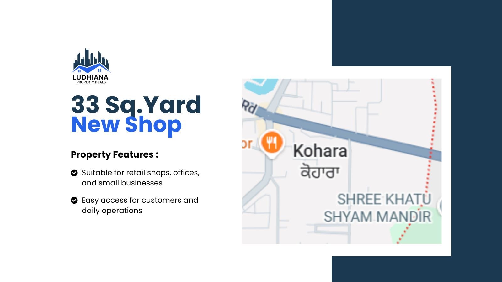 33 sq.yard New Shop Launch in Kohara
