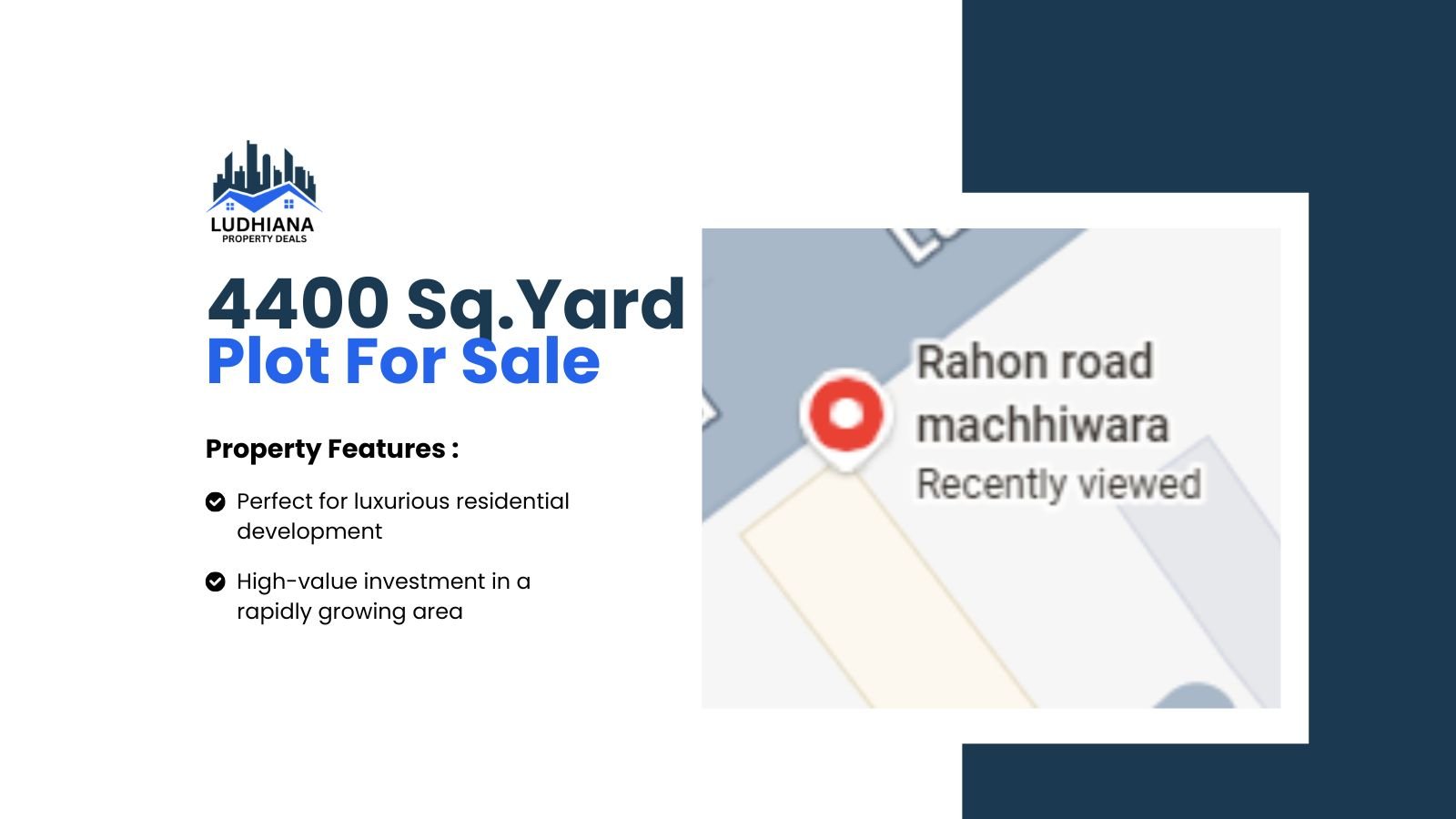 4400 Sq.Yard  Commercial Plot on Machiwara Road