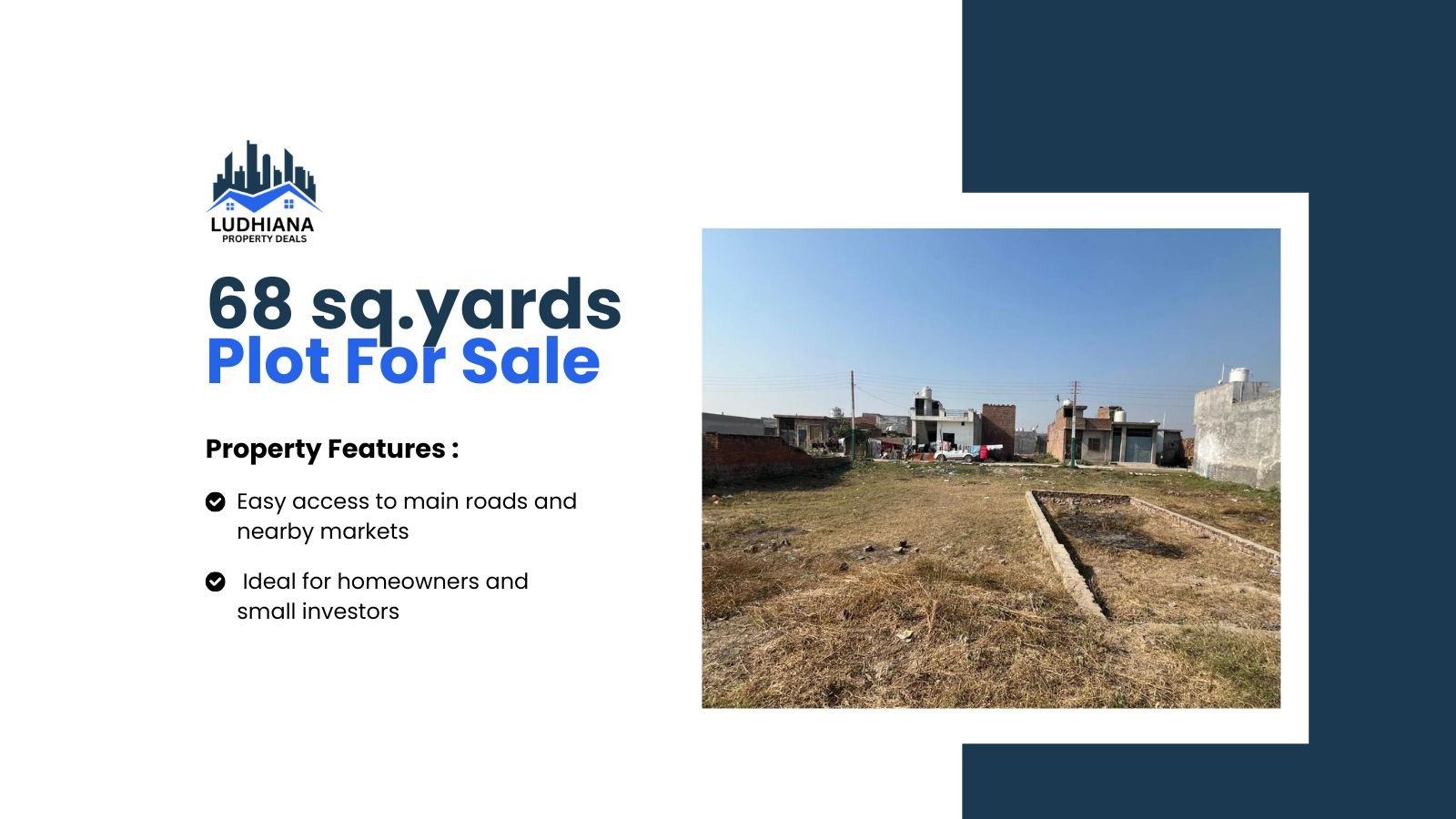68 sq.yards plot in meharban