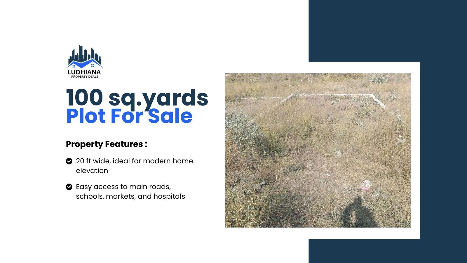 100 sq.yards residential plot in meharban