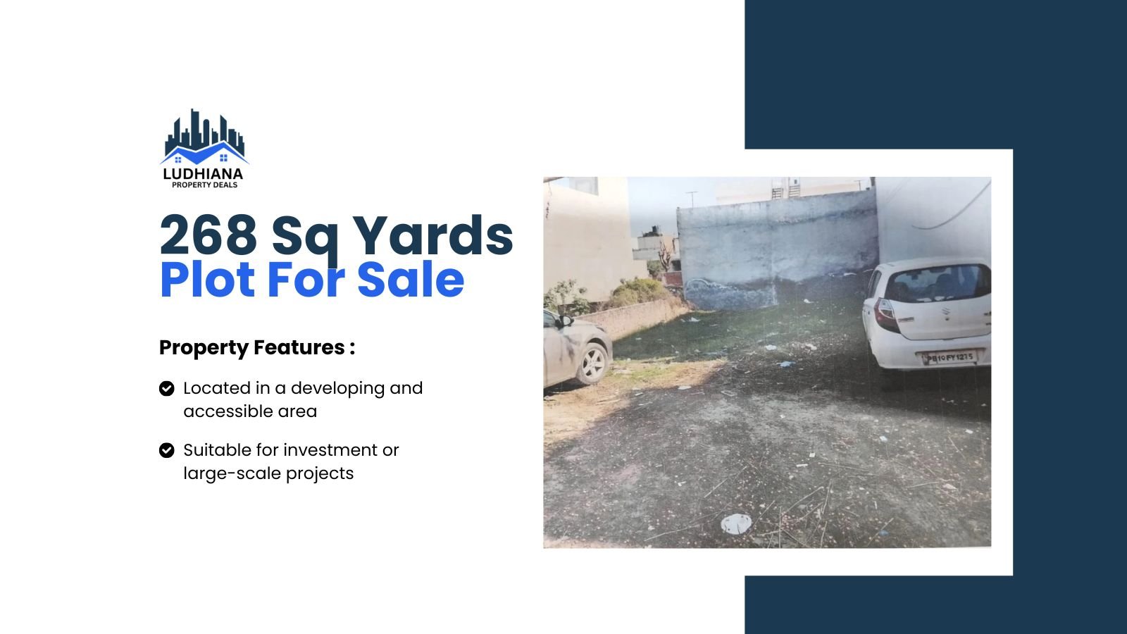 268 Sq Yards Residential Plot for Sale in Pink Park, Ludhiana